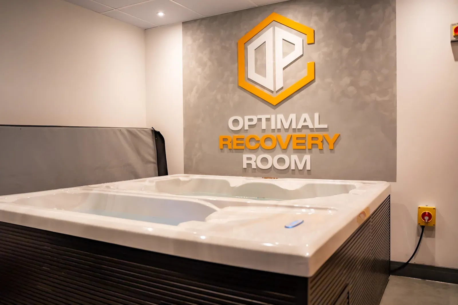 Contrast ice bath plunge pools in the recovery suite