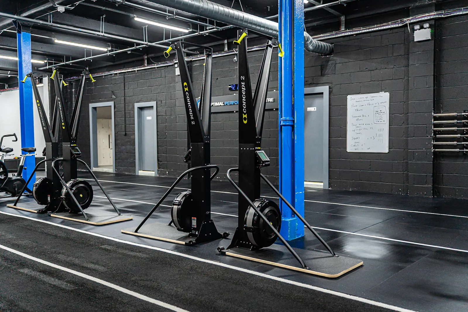 Spacious main training floor with natural light